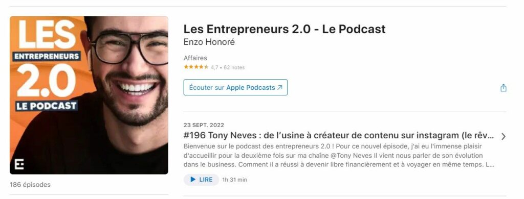 podcast enzo honore