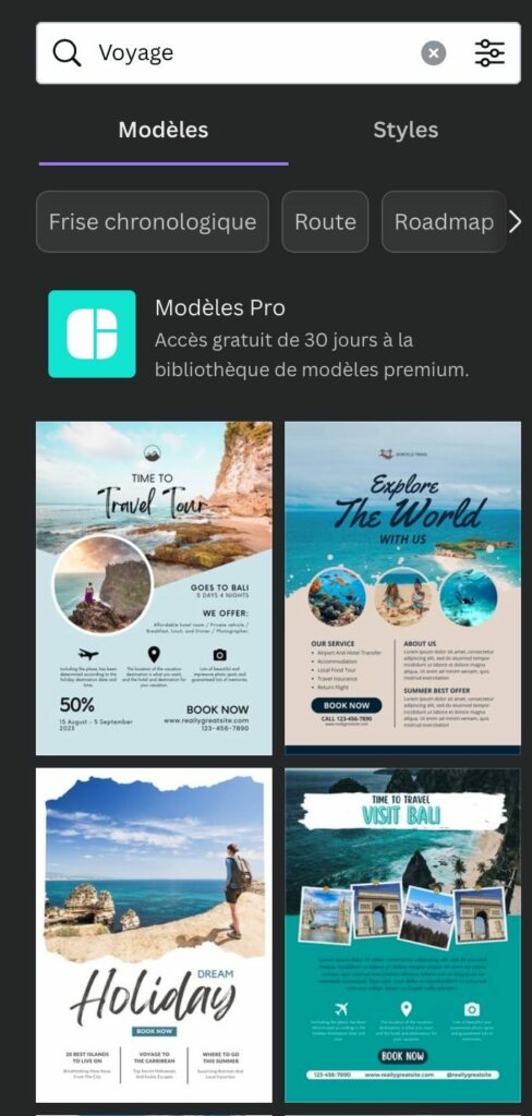 exemple template flyer