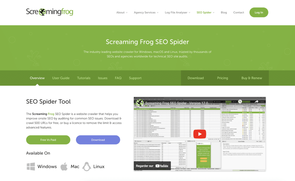 screaming frog seo spider