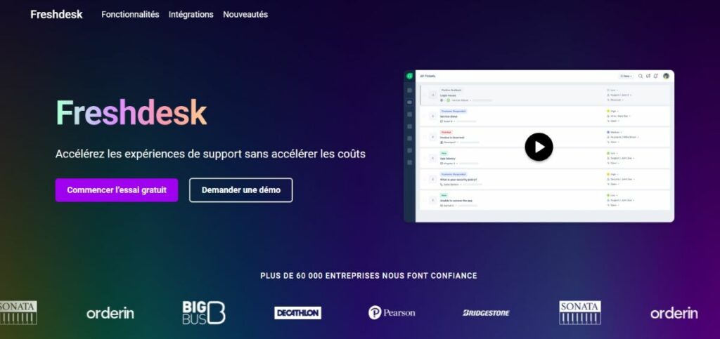 interface freshdesk