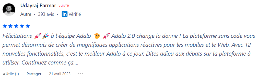 adalo avis client 2