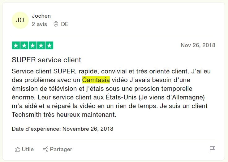 avis 2 trustpilot camtasia