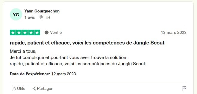 avis 2 trustpilot jungle scout