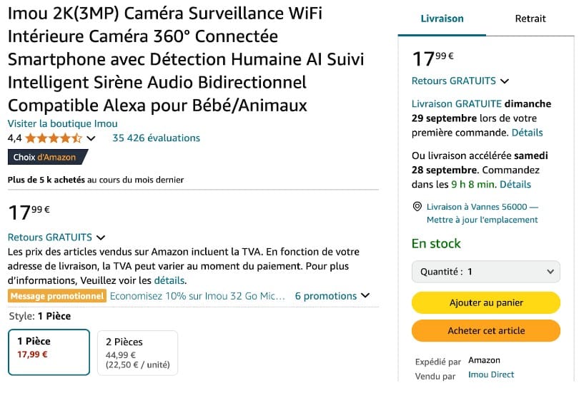 exemple cta amazon