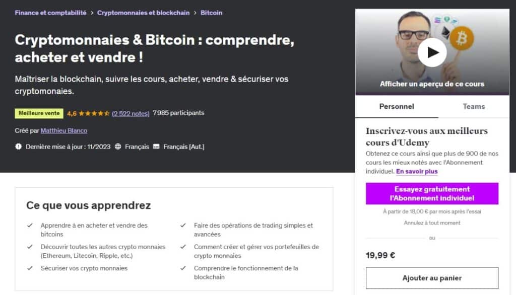 interface cryptomonnaies & bitcoin comprendre acheter et vendre