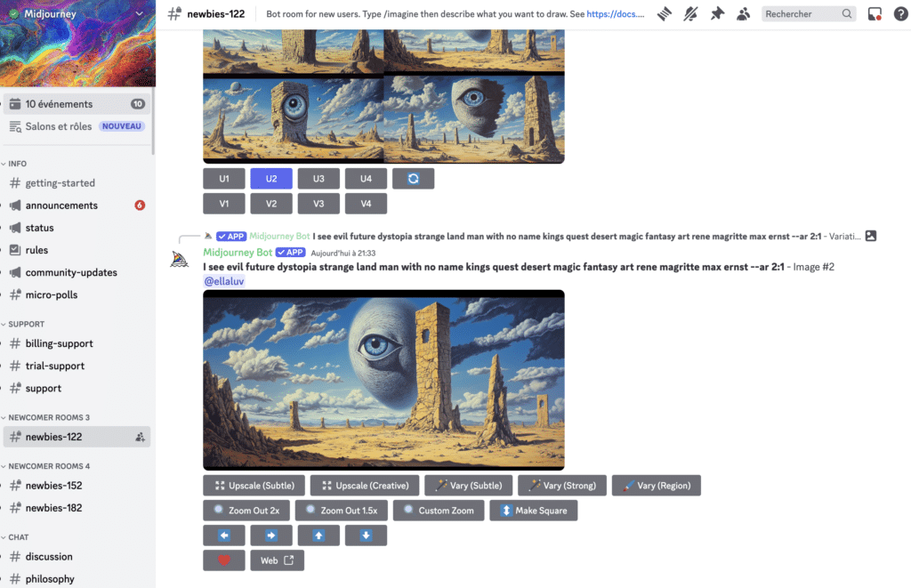 serveur newbies midjourney