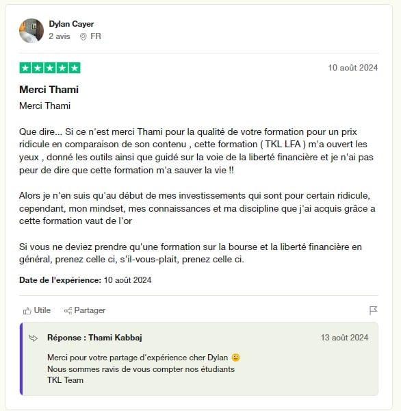 avis 2 trustpilot thami kabbaj