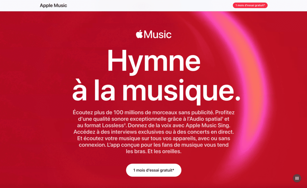 exemple proposition valeur apple music