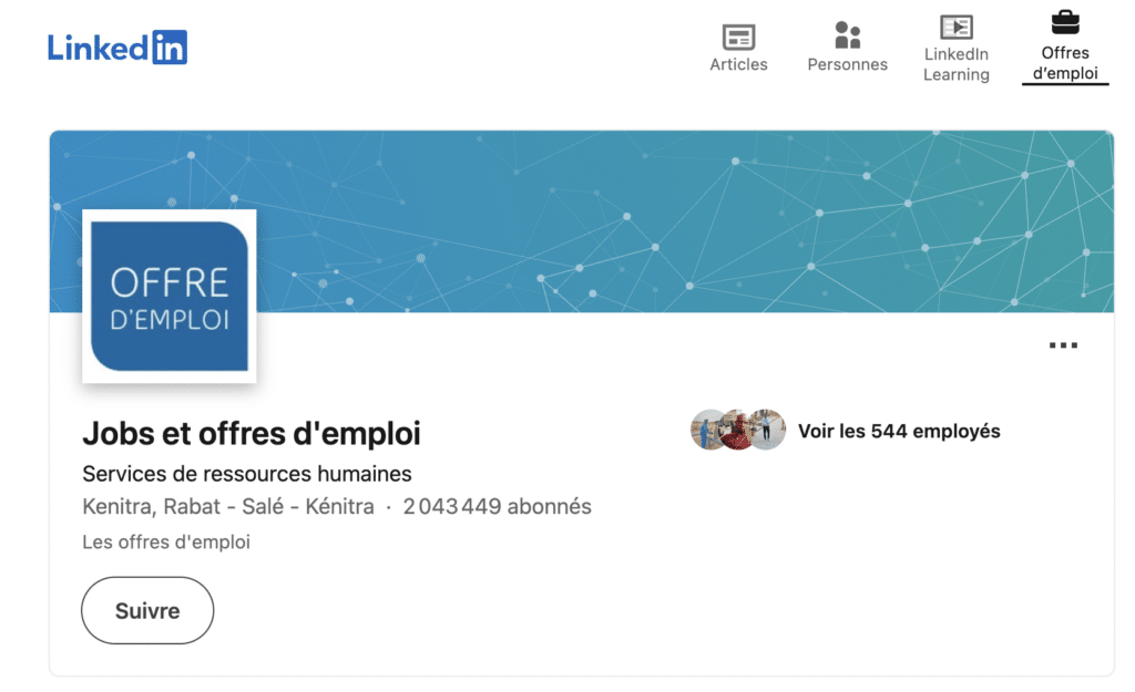 linkedin emploi reconversion